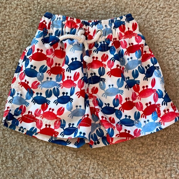 Mud Pie Other - Mud Pie 12-8 Months crab swim Trunks